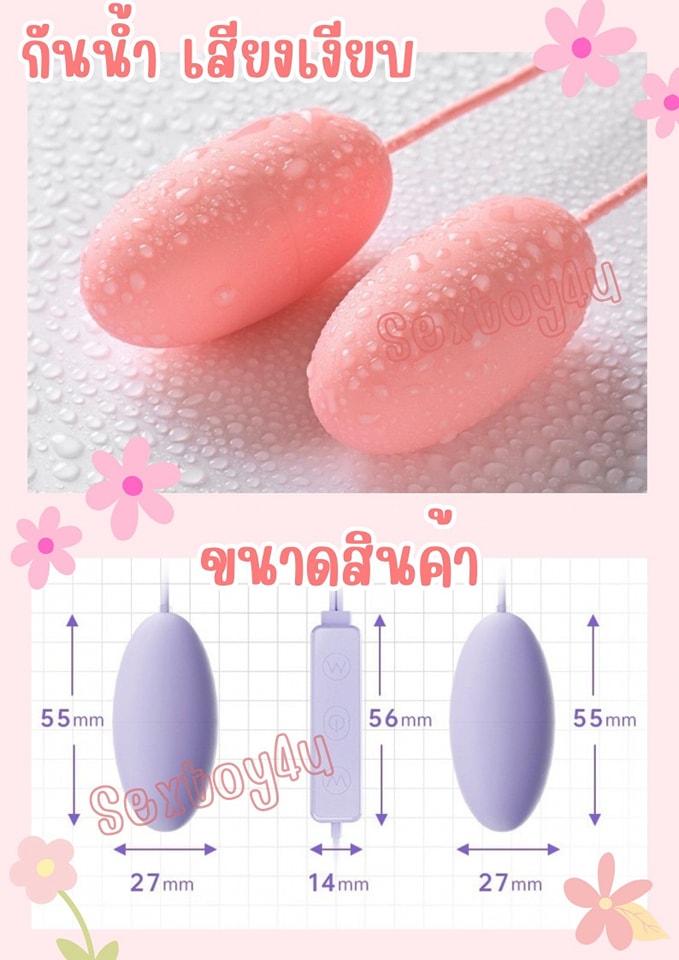 ไข่สั่น USB 2 หัว ไข่สั่น USB 2 หัว