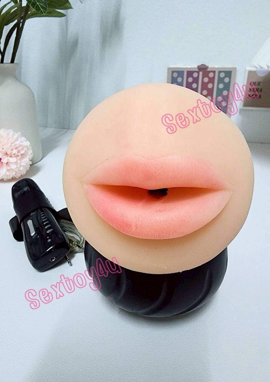 จิ๋มกระป๋อง สั่นได้ รูปปาก รุ่น Pink Mouth